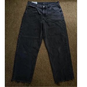 Black 90s Fit Baggy Jeans
